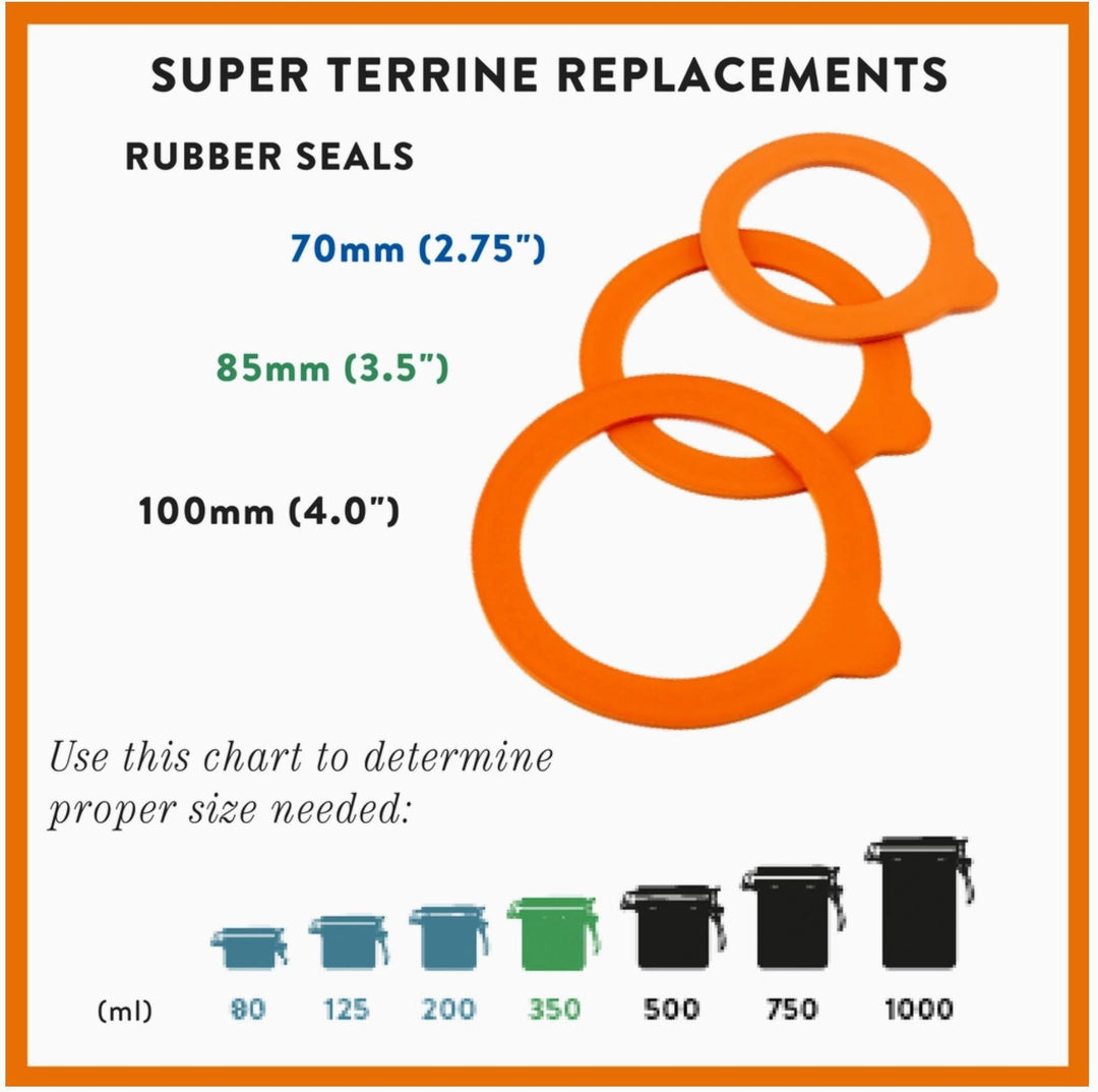 Le Parfait Rubber Seals For Super Jars and Super Terrines Le Parfait Rubber Seals For Super Jars and Super Terrines