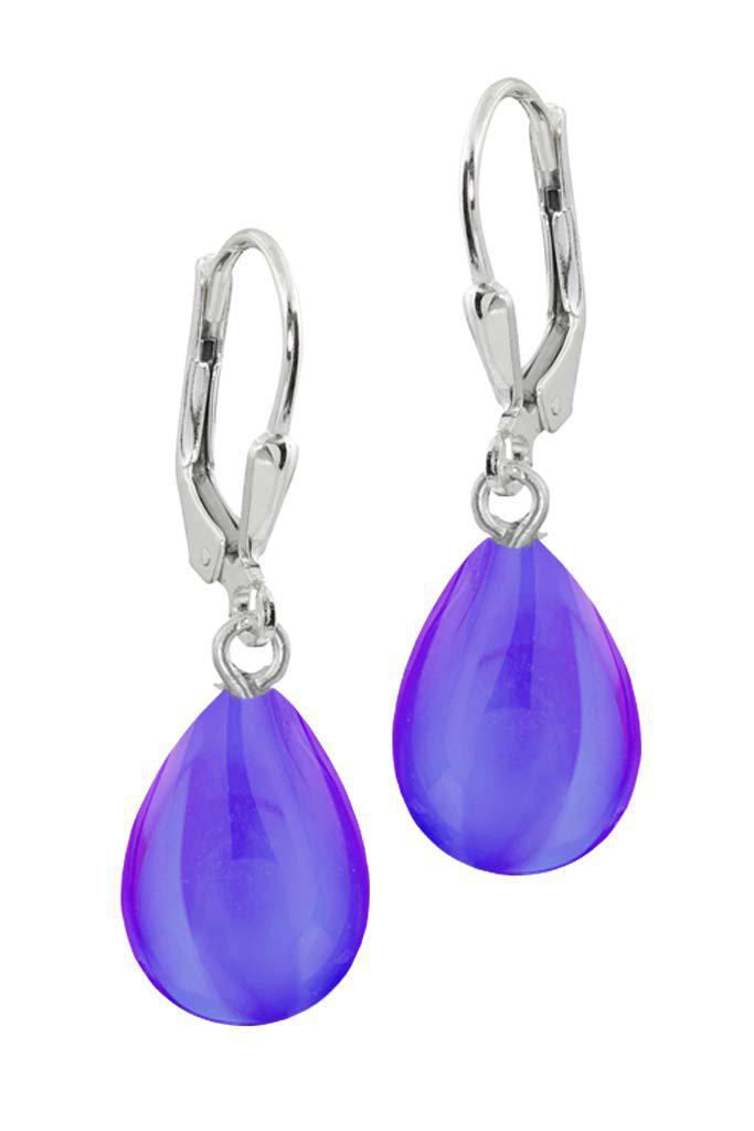 LeightWorks Crystal Drop Earrings Sterling Silver LeightWorks Crystal Drop Earrings Sterling Silver