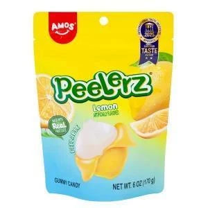 Amos Peelerz  Gummy 6oz Lemon Amos Peelerz  Gummy 6oz