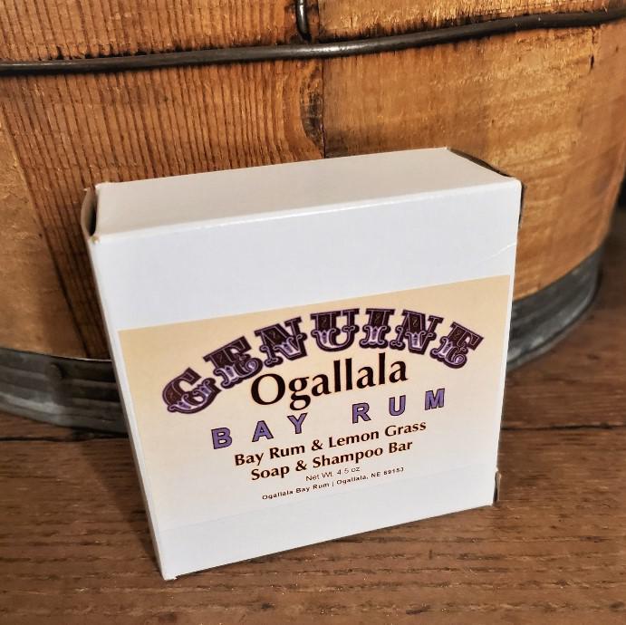 Bay Rum Soap & Shampoo Bar Genuine Ogallala Lemon Grass & Bay Rum Bay Rum Soap & Shampoo Bar Genuine Ogallala