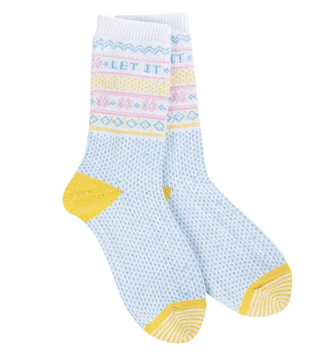 World's Softest Socks | Holiday Mini Crew Let It Snow