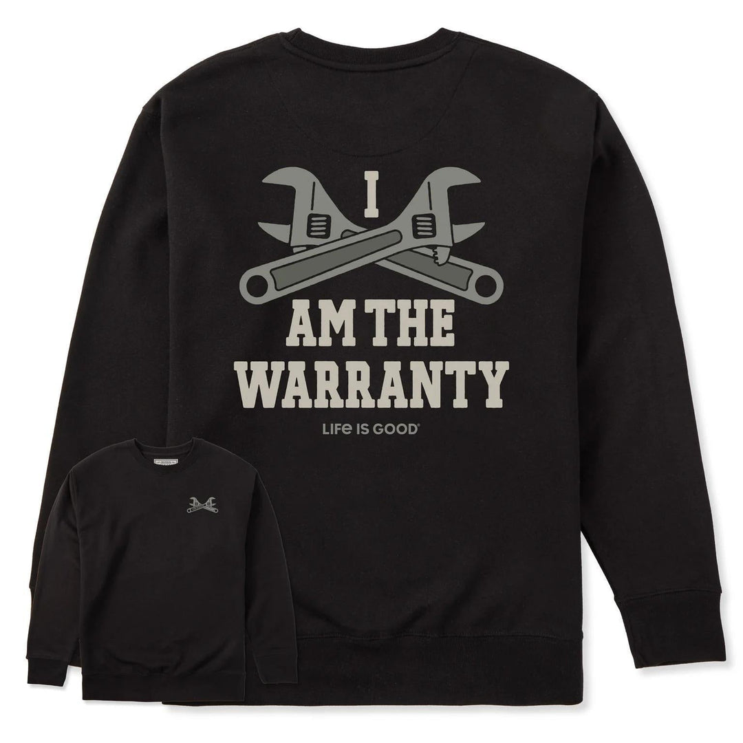 Life is Good Adult Unisex I am the Warranty Every Wear Crew Sweatshirt Life is Good Adult Unisex I am the Warranty Every Wear Crew Sweatshirt