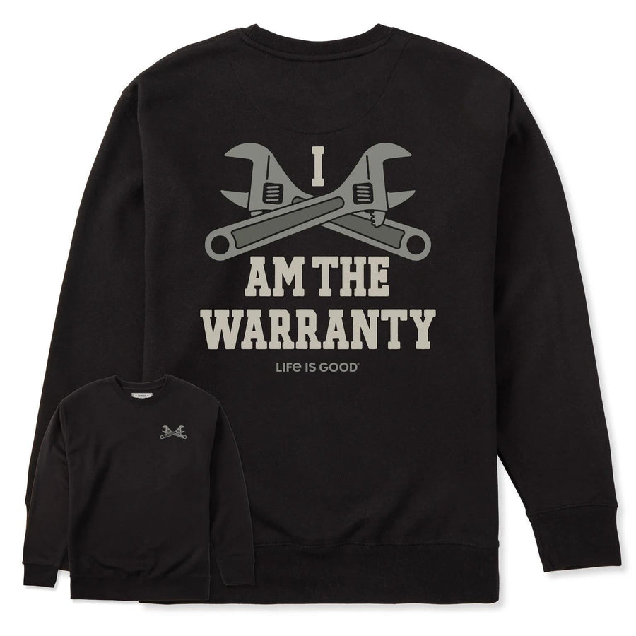Life is Good Adult Unisex I am the Warranty Every Wear Crew Sweatshirt Life is Good Adult Unisex I am the Warranty Every Wear Crew Sweatshirt