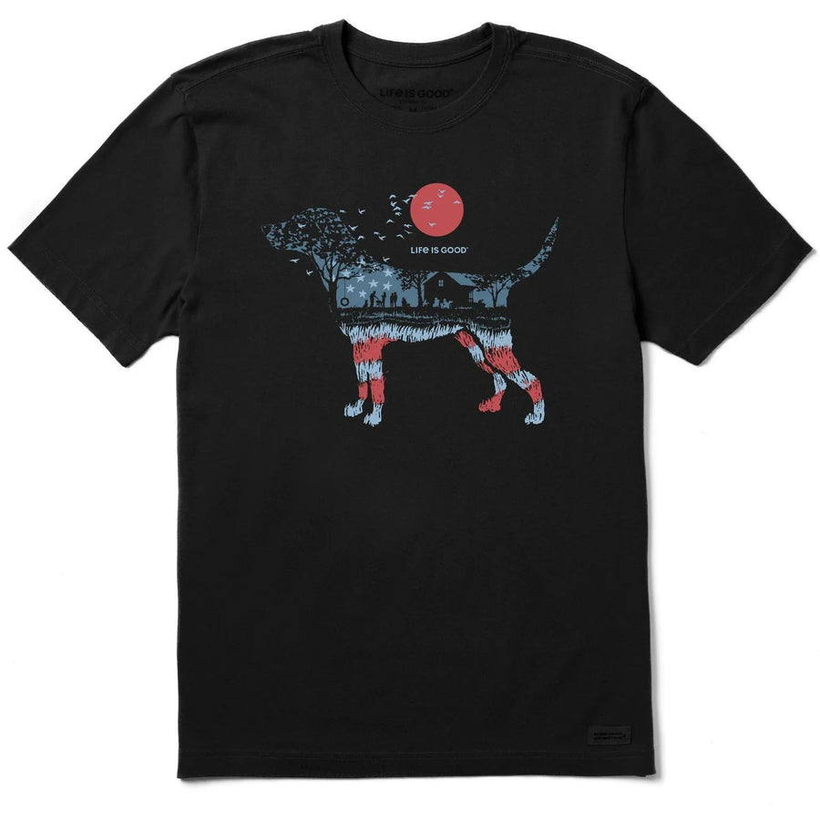 Life is Good Men's BBQ USA Dogscape Short Sleeve Crusher-LITE Tee Life is Good Men's BBQ USA Dogscape Short Sleeve Crusher-LITE Tee