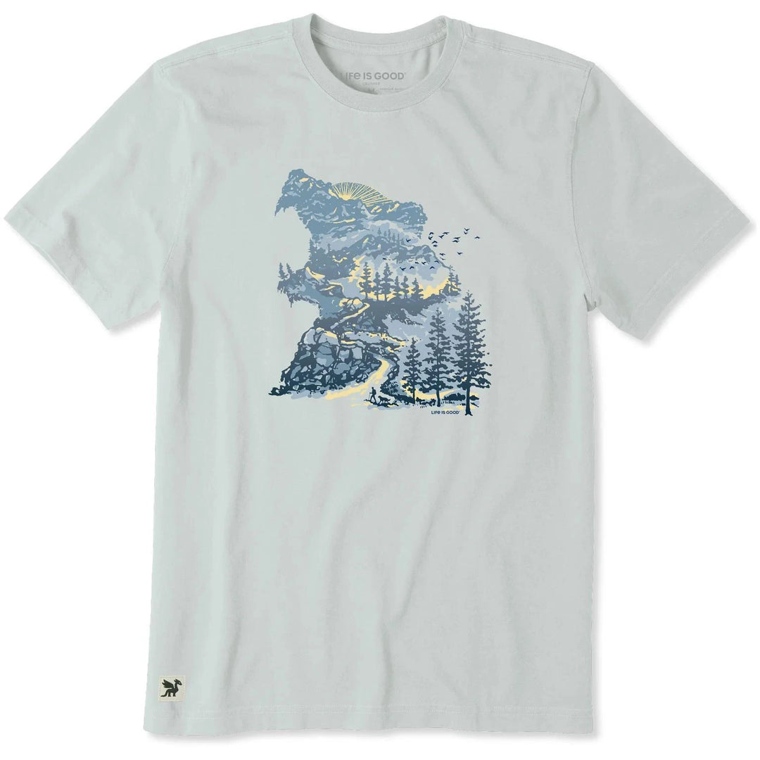 Life is Good Men's Bear Mountainscape Short Sleeve Crusher-LITE Tee Life is Good Men's Bear Mountainscape Short Sleeve Crusher-LITE Tee