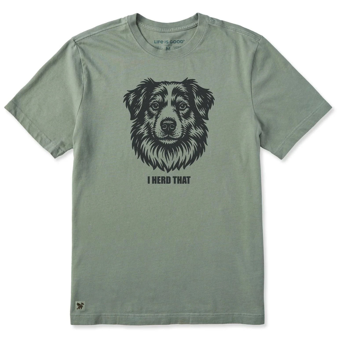Life is Good Men's Bert's Herd That Shepherd Short Sleeve Tee Life is Good Men's Bert's Herd That Shepherd Short Sleeve Tee