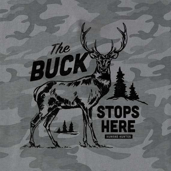 Life is Good Men's Buck Stops Here Allover Printed Crusher Tee CAMO Life is Good Men's Buck Stops Here Allover Printed Crusher Tee CAMO