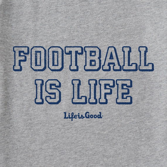 Life is Good Men's Crusher Long Sleevec T-Shirt | Football is Life