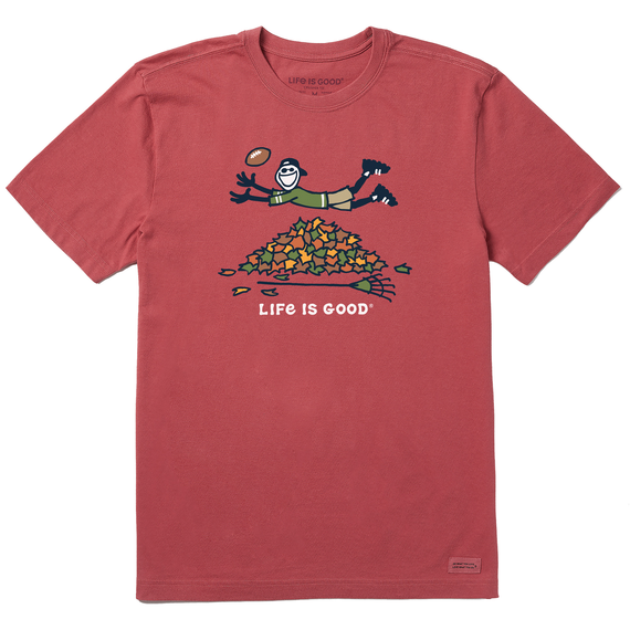 Life is Good Men's Crusher T-Shirt | Jake Rake Football