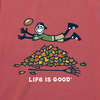 Life is Good Men's Crusher T-Shirt | Jake Rake Football