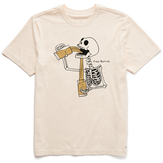 Life is Good Men's Crusher T-Shirt | Quirky Free Refills