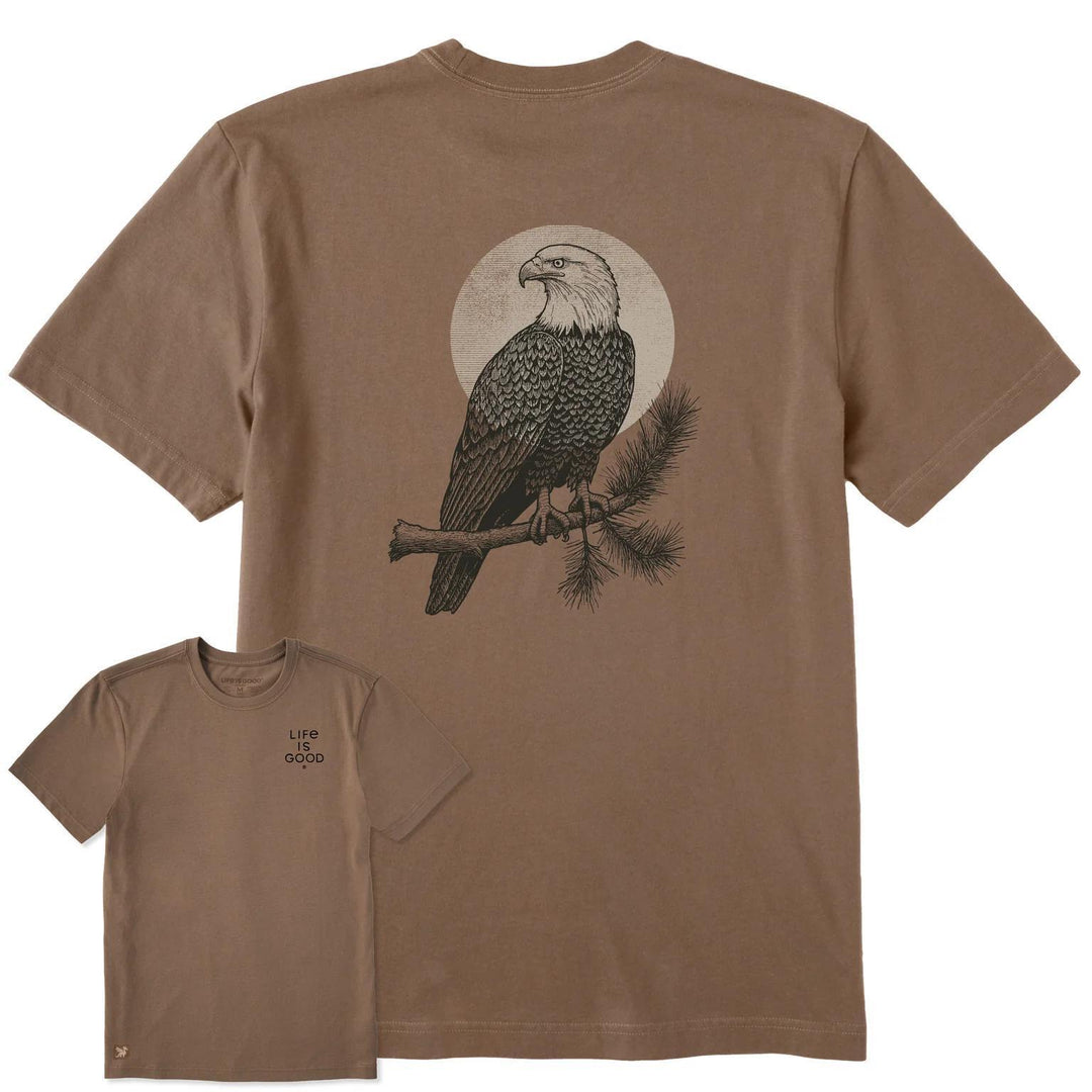 Life is Good Men's Eagle Moon Short Sleeve Crusher Tee Life is Good Men's Eagle Moon Short Sleeve Crusher Tee