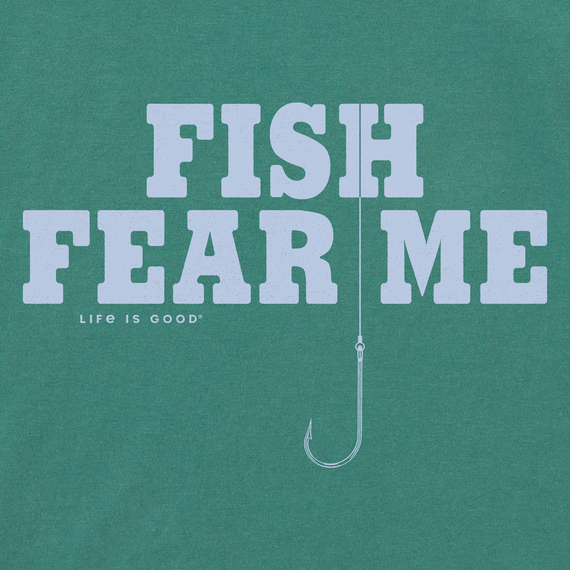 Life is Good Men's Fish Fear Me Hook Crusher Tee Life is Good Men's Fish Fear Me Hook Crusher Tee