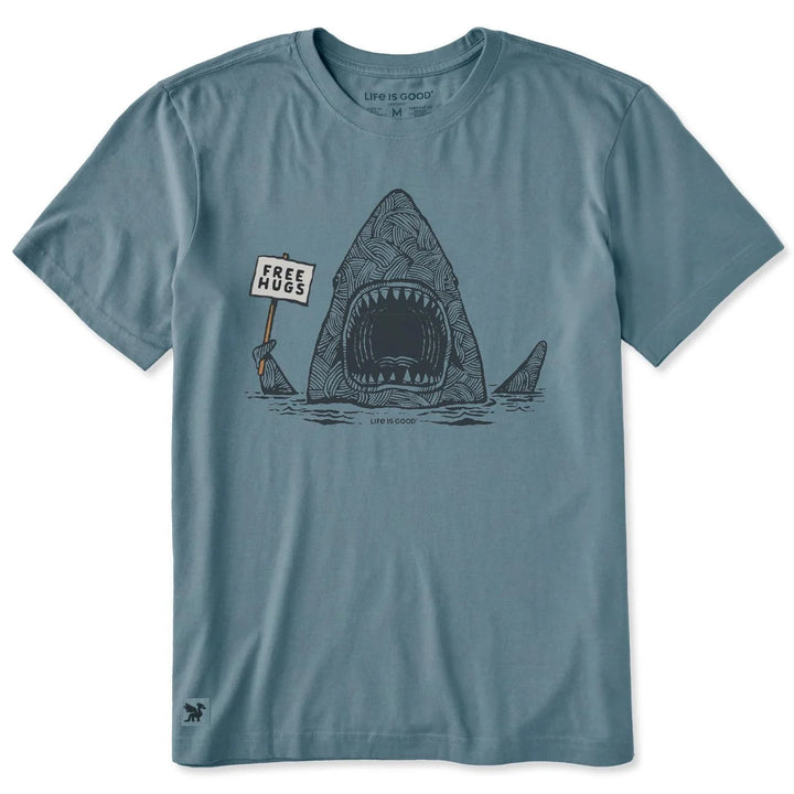 Life is Good Men's Free Hugs Shark Short Sleeve Crusher-LITE Tee Life is Good Men's Free Hugs Shark Short Sleeve Crusher-LITE Tee