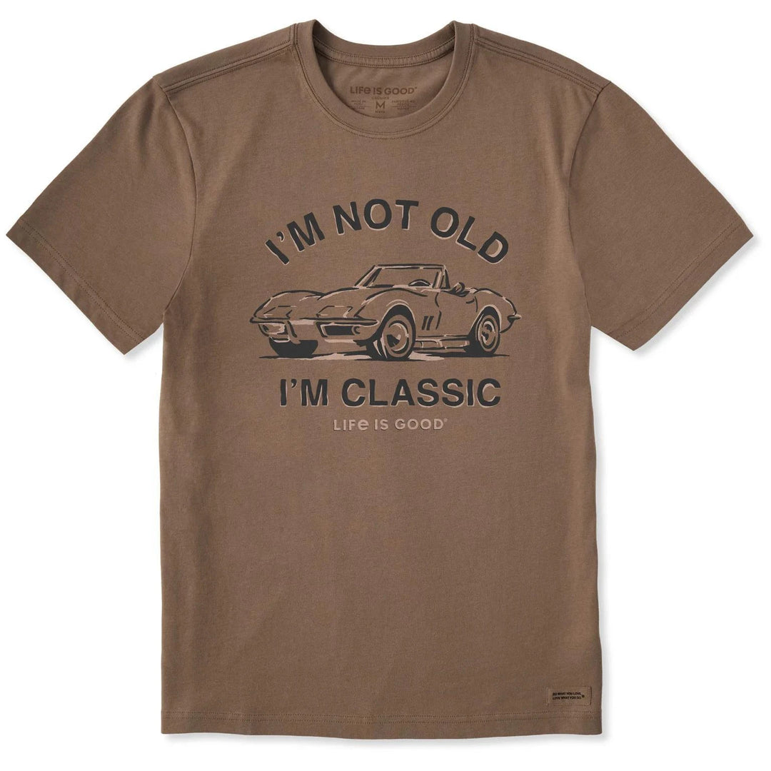 Life is Good Men's I'm Classic Sports Car Short Sleeve Crusher-LITE Tee Life is Good Men's I'm Classic Sports Car Short Sleeve Crusher-LITE Tee