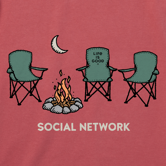 Life is Good Men's Social Network Camp Crusher Tee Life is Good Men's Social Network Camp Crusher Tee