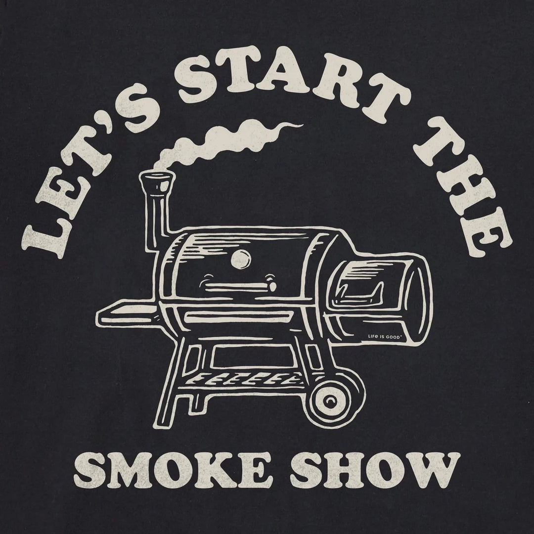 Life is Good Men's Start the Smoke Show Short Sleeve Tee Life is Good Men's Start the Smoke Show Short Sleeve Tee