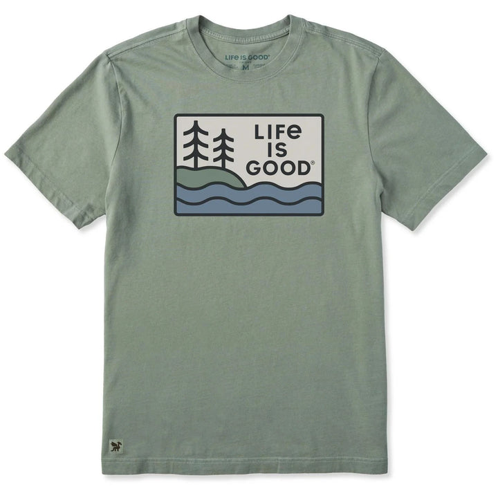 Life is Good Men's Waves & Pines Short Sleeve Crusher Tee Life is Good Men's Waves & Pines Short Sleeve Crusher Tee