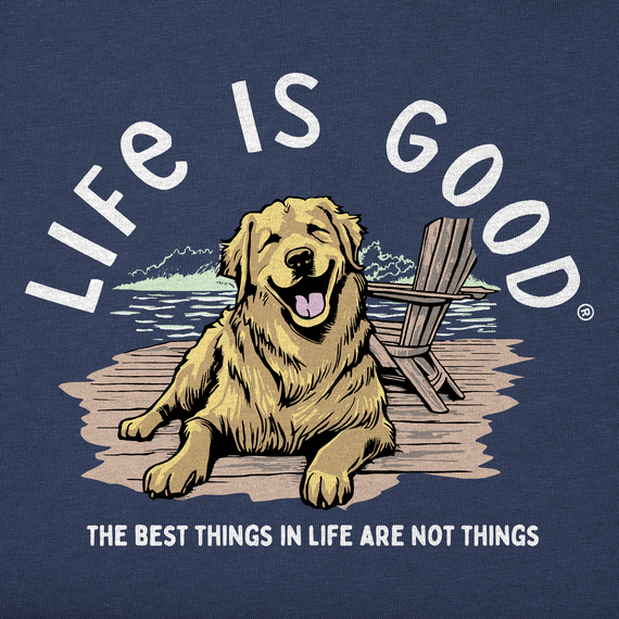 Life is Good Women's Best Things Golden Dock Crusher Tee Life is Good Women's Best Things Golden Dock Crusher Tee