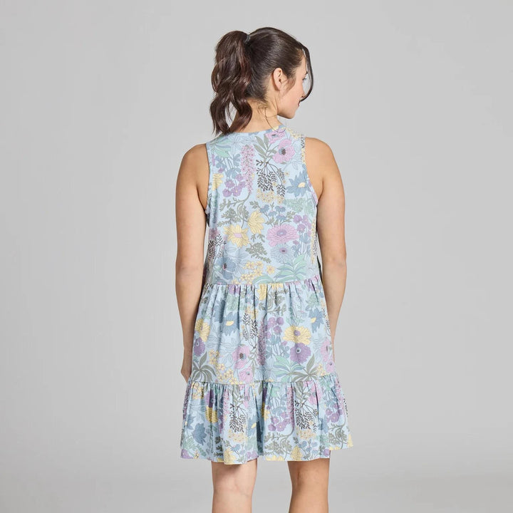 Life is Good Women's Botanical Garden Pattern Tiered Tank Dress Life is Good Women's Botanical Garden Pattern Tiered Tank Dress