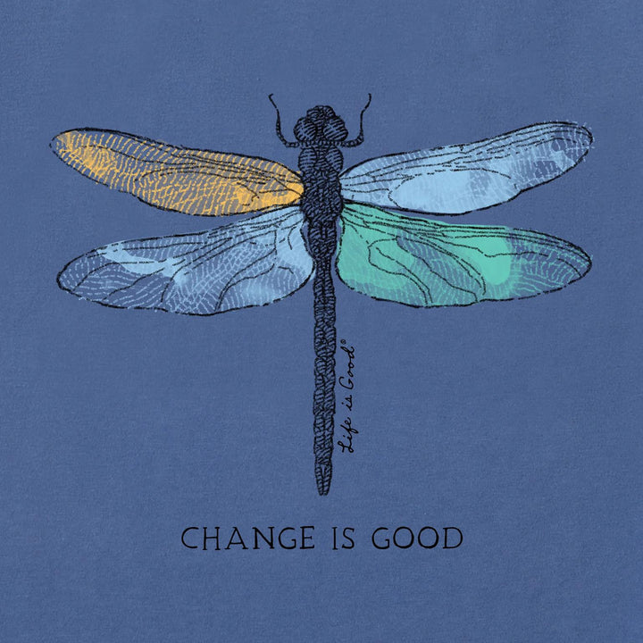 Life is Good Women's Change Dragonfly Long Sleeve Crusher Tee Life is Good Women's Change Dragonfly Long Sleeve Crusher Tee