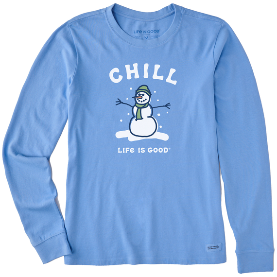 Life is Good Women's Chill Snowman Long Sleeve Crusher Tee Life is Good Women's Chill Snowman Long Sleeve Crusher Tee