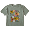 Life is Good Women's Crusher Boxy T-Shirt |  Beautiful Energy Wildflowers