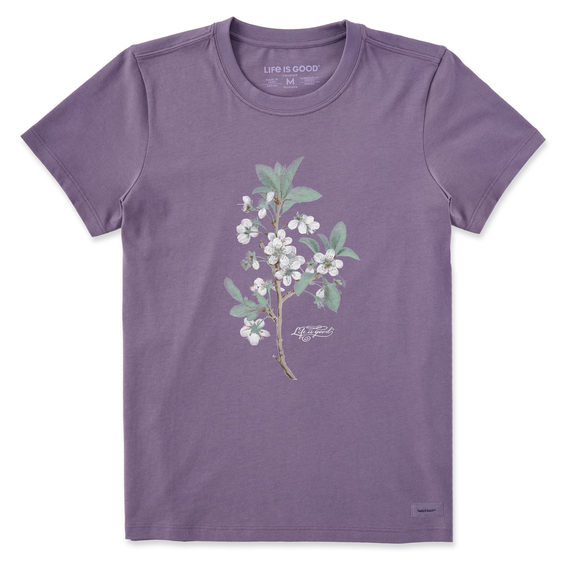 Life is Good Women's Crusher T-Shirt |Antique Plum Blossom Painting Life is Good Women's Crusher T-Shirt |Antique Plum Blossom Painting