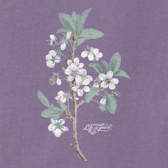 Life is Good Women's Crusher T-Shirt |Antique Plum Blossom Painting Life is Good Women's Crusher T-Shirt |Antique Plum Blossom Painting