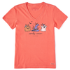 Life is Good Women's Crusher T-Shirt | Spooky Season Doodles