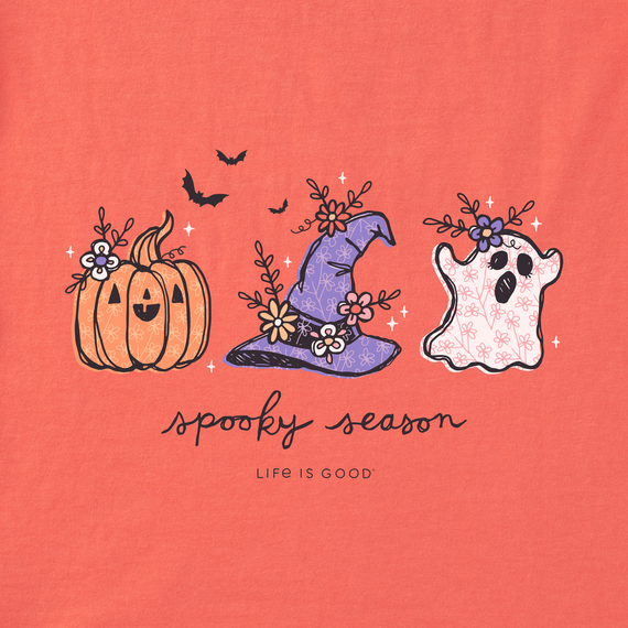 Life is Good Women's Crusher T-Shirt | Spooky Season Doodles