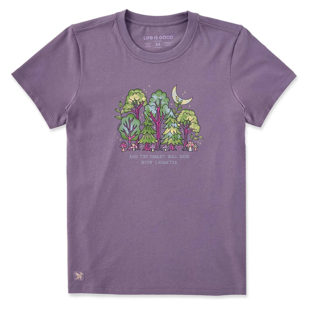 Life is Good Women's Echoes of Laughter Forest Short Sleeve Crusher-LITE Tee Life is Good Women's Echoes of Laughter Forest Short Sleeve Crusher-LITE Tee