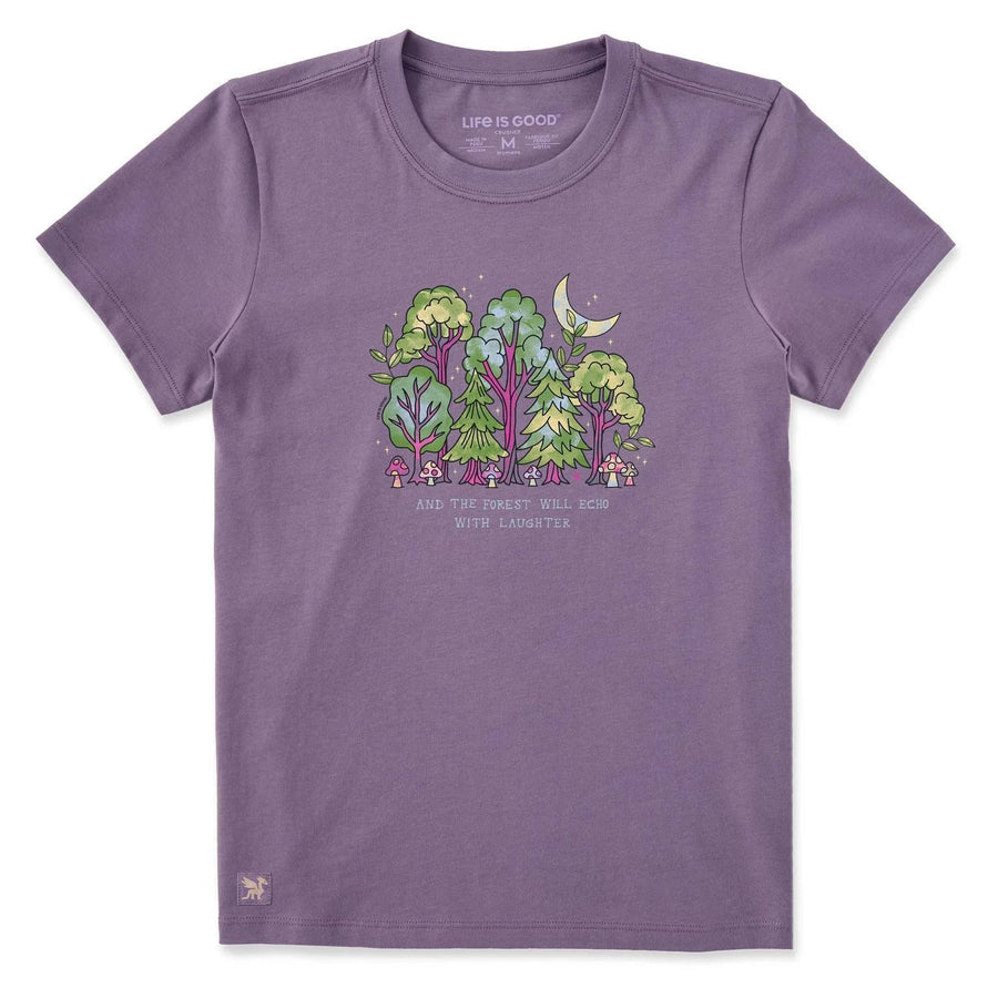 Life is Good Women's Echoes of Laughter Forest Short Sleeve Crusher-LITE Tee Life is Good Women's Echoes of Laughter Forest Short Sleeve Crusher-LITE Tee