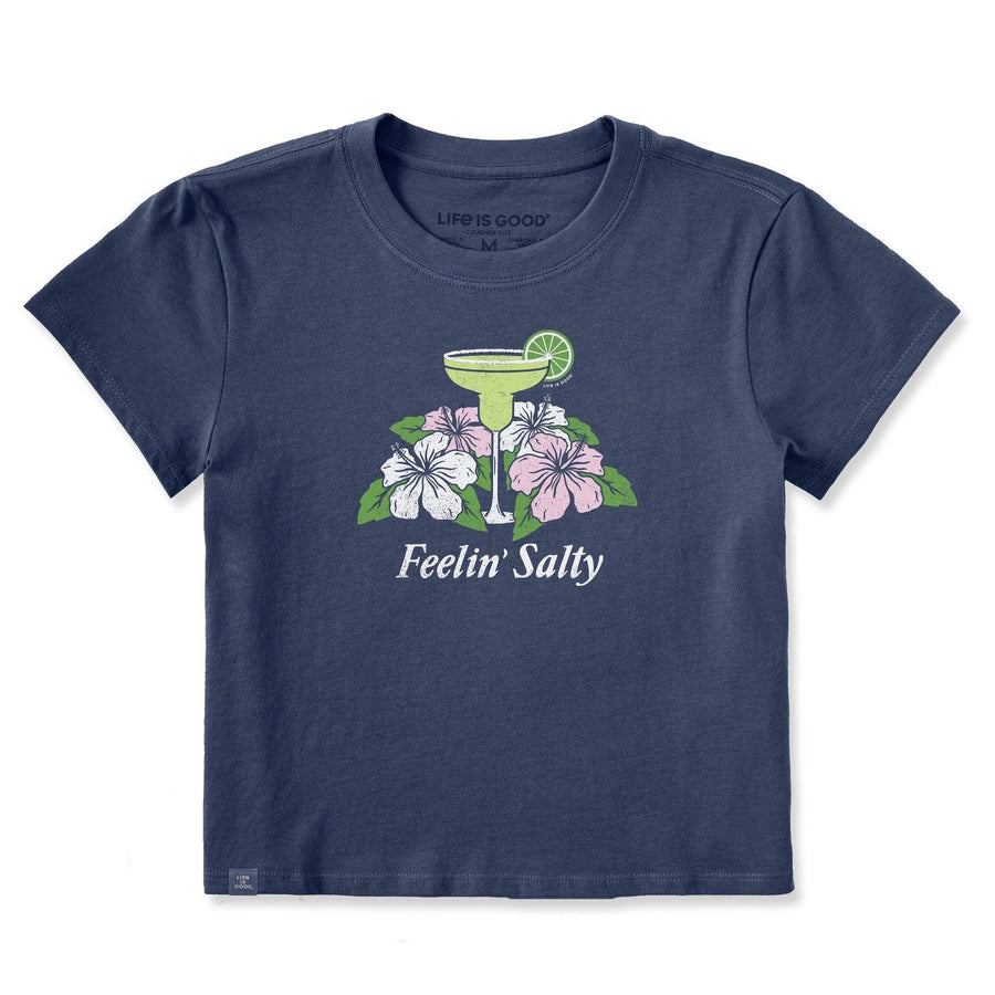 Life is Good Women's Feelin' Salty Margarita Crusher-LITE Shrunken Tee Life is Good Women's Feelin' Salty Margarita Crusher-LITE Shrunken Tee