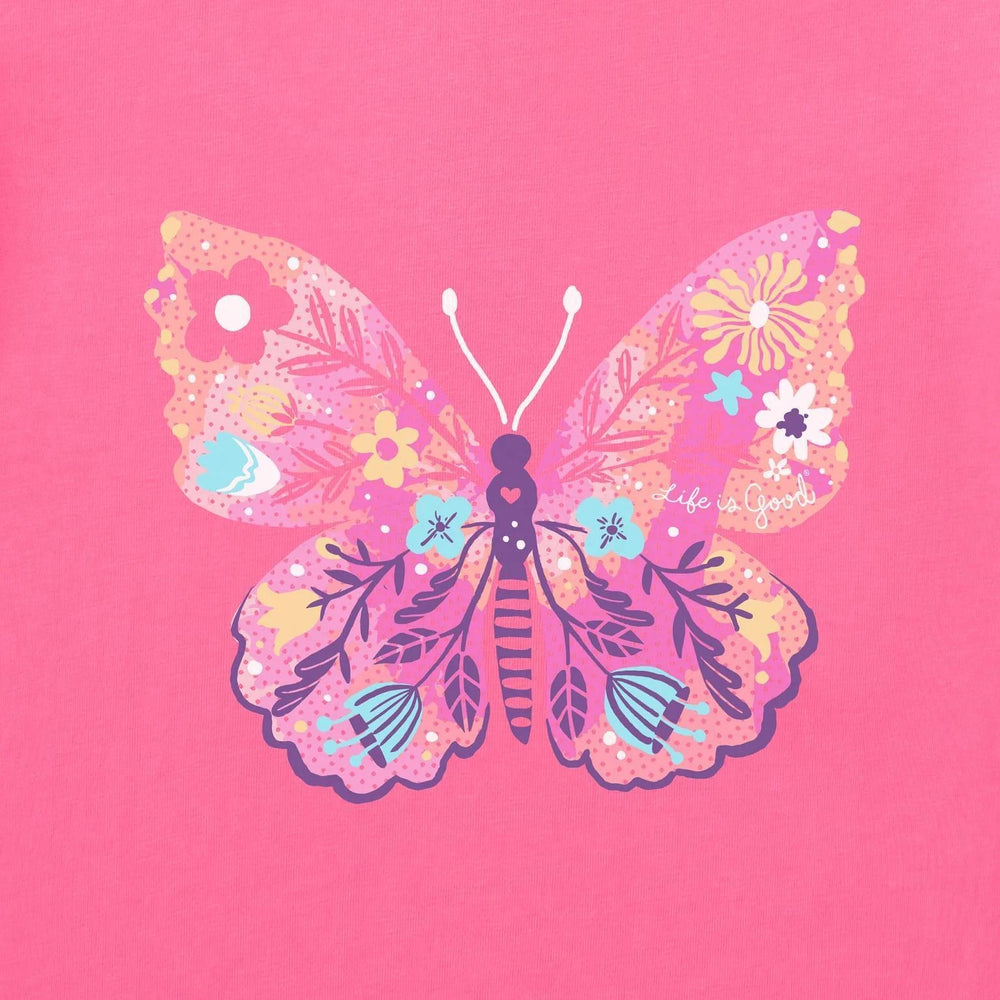 Life is Good Women's Floral Butterfly Tie Dye Long Sleeve Crusher-LITE Hooded Tee Life is Good Women's Floral Butterfly Tie Dye Long Sleeve Crusher-LITE Hooded Tee