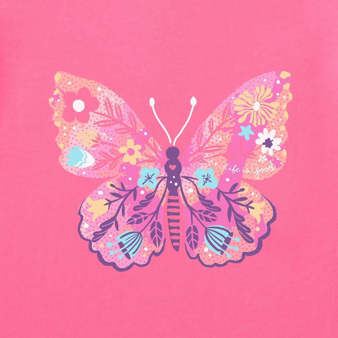 Life is Good Women's Floral Butterfly Tie Dye Long Sleeve Crusher-LITE Hooded Tee Life is Good Women's Floral Butterfly Tie Dye Long Sleeve Crusher-LITE Hooded Tee