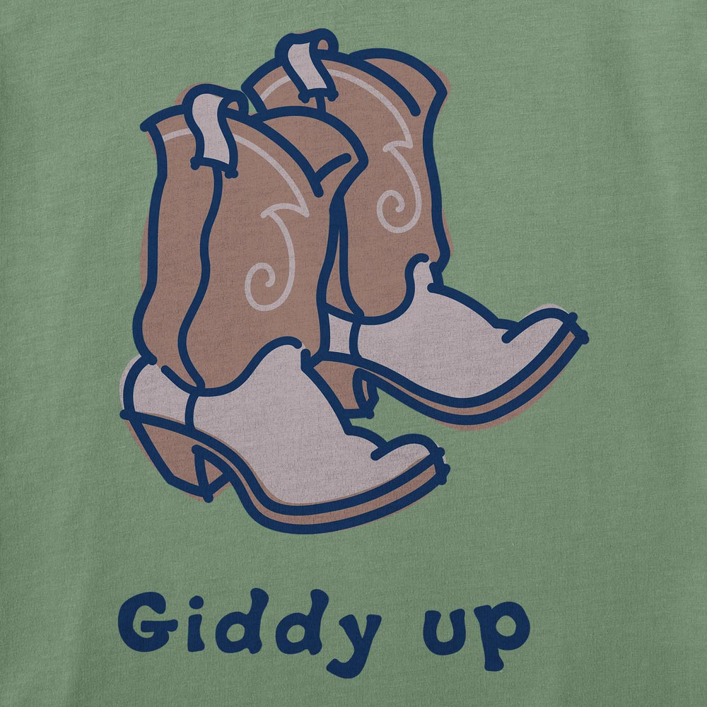 Life is Good Women's Giddy Up Cowboy Boots Long Sleeve Crusher Vee Life is Good Women's Giddy Up Cowboy Boots Long Sleeve Crusher Vee