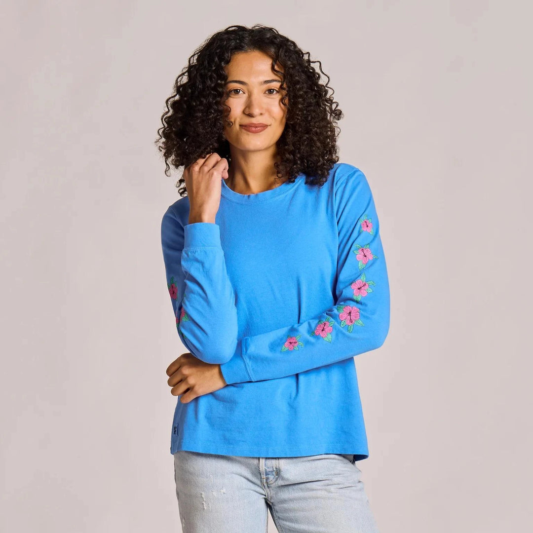 Life is Good Women's Good Energy Message Long Sleeve Crusher Tee Life is Good Women's Good Energy Message Long Sleeve Crusher Tee