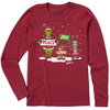 Life is Good Women's Grinch Peace Love Joy Long Sleeve Crusher Tee Life is Good Women's Grinch Peace Love Joy Long Sleeve Crusher Tee