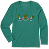 Life is Good Women's Peace Love Joy Grinch Long Sleeve Crusher Life is Good Women's Peace Love Joy Grinch Long Sleeve Crusher