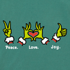 Life is Good Women's Peace Love Joy Grinch Long Sleeve Crusher Life is Good Women's Peace Love Joy Grinch Long Sleeve Crusher