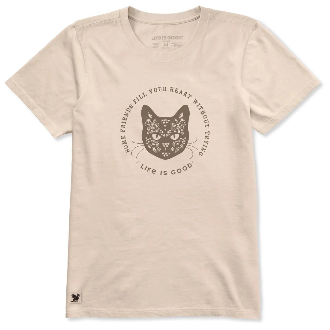 Life is Good Women's Some Cats Find Your Heart Without Trying Short Sleeve Crusher-LITE Tee Life is Good Women's Some Cats Find Your Heart Without Trying Short Sleeve Crusher-LITE Tee