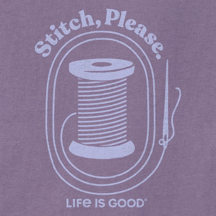 Life is Good Women's Stitch, Please Long Sleeve Crusher Vee Life is Good Women's Stitch, Please Long Sleeve Crusher Vee