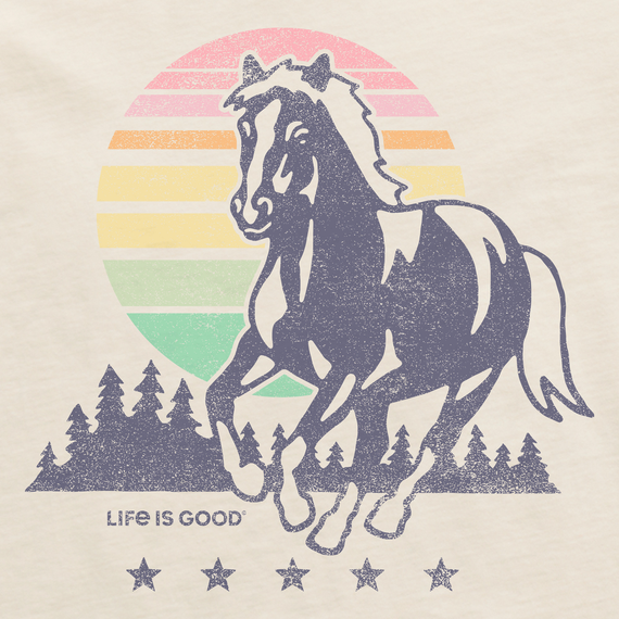 Life is Good Women's Sunset Horse Crusher-LITE Vee Life is Good Women's Sunset Horse Crusher-LITE Vee