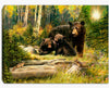 Lighted Tabletop Canvas | Black Bear Family