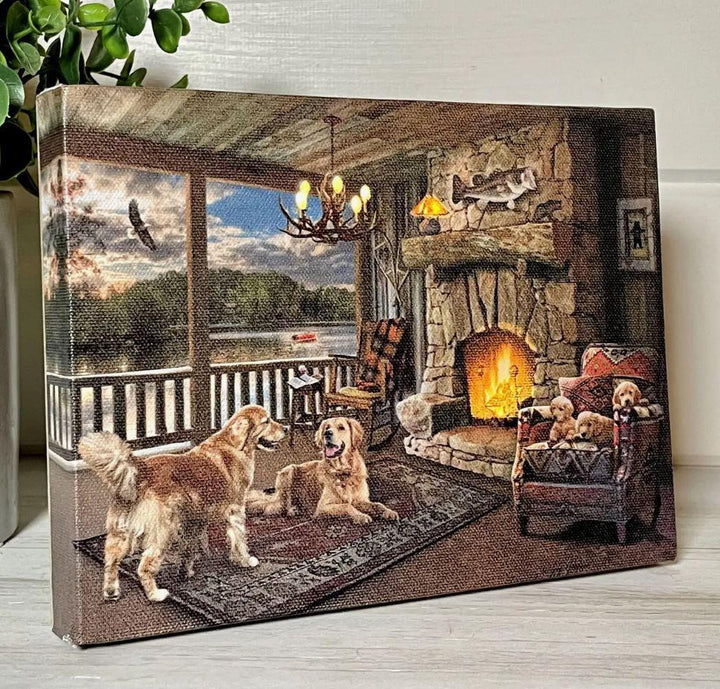 Lighted Tabletop Canvas | Home Sweet Home