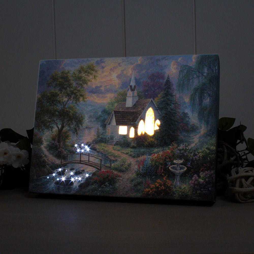 Lighted Tabletop Canvas | Light Unto My Path Lighted Tabletop Canvas | Light Unto My Path