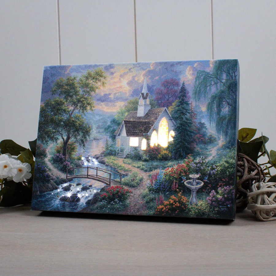 Lighted Tabletop Canvas | Light Unto My Path Lighted Tabletop Canvas | Light Unto My Path