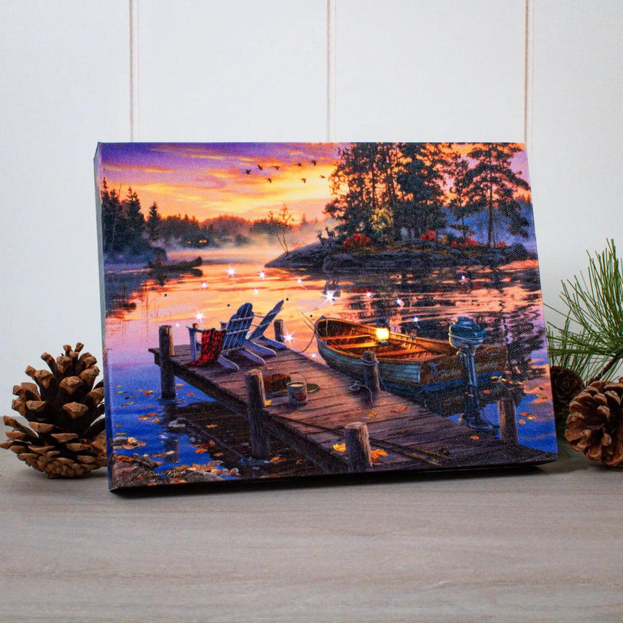 Lighted Tabletop Canvas | Morning Paradise Lighted Tabletop Canvas | Morning Paradise