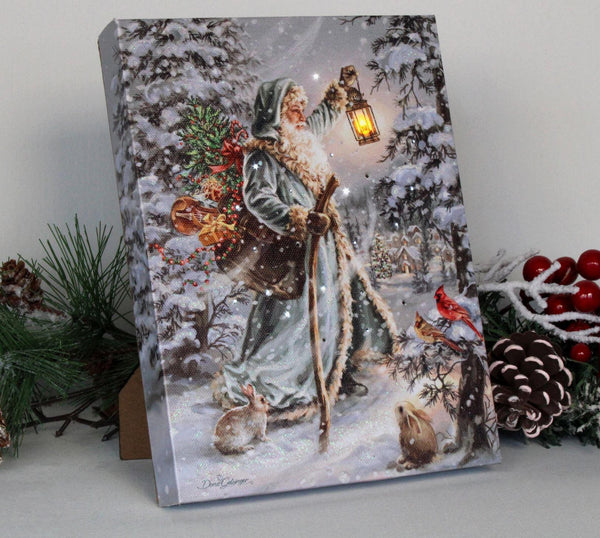 Lighted Tabletop Canvas | Saint Nicholas